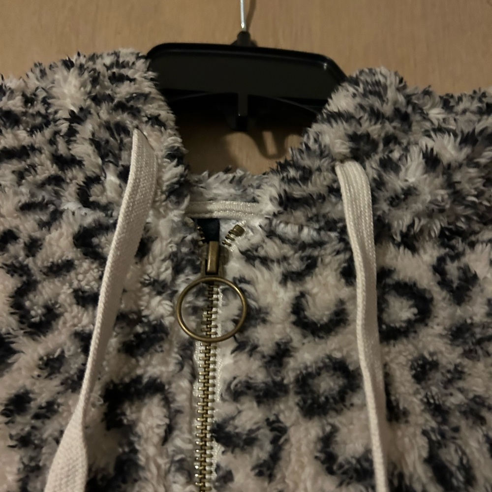 Fake leopard fur jacket at Nordstrom
